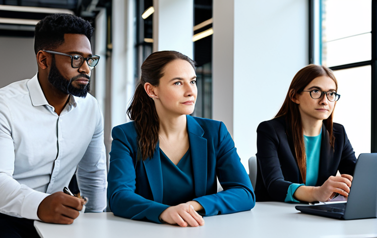**

"A diverse group of adults participating in an online coding certification course, fully clothed, in a modern co-working space, collaborative learning environment, safe for work, professional development, appropriate attire, perfect anatomy, natural proportions, high resolution."

**