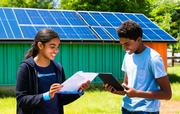 기술 격차 해소를 위한 STEM 교육 프로그램 - A vibrant and modern STEM classroom in a Spanish-speaking country, filled with a diverse group of el...